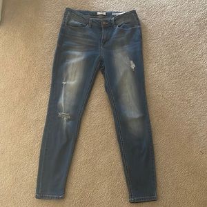 Kensie ankle mid rise skinny jeans